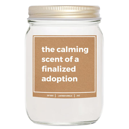 You Nique Designs Adoption Day Candle 8oz - Adoption Day Candles, Adoption Gifts for Adoptive Parents, Adoption Finalization, Adoption Gifts for Family, Non Toxic Candles 479 (Lavender & Vanilla)