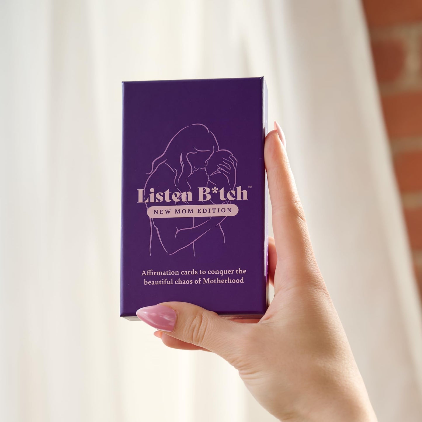Listen B*tch New Mom Edition Affirmations | Affirmation Cards to Conquer The Beautiful Chaos of Motherhood