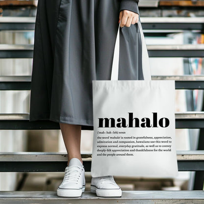 Aloha Mahalo Ohana Definition Zulu Maori Hawaiian Tote Bag Hawaii Gifts Hawaii Souvenirs Bags Beach Bag Shopping Bags