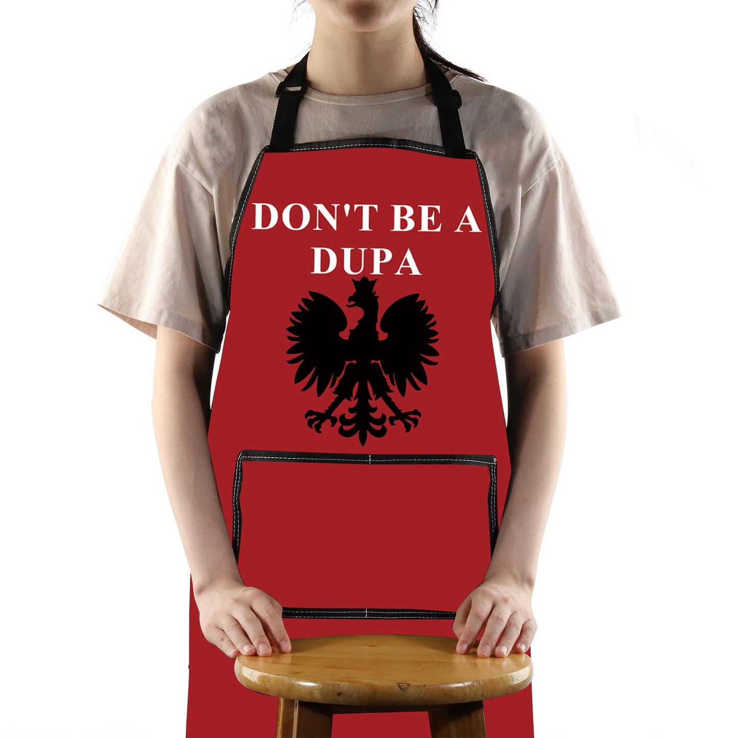 G2TUP Polish Apron Polish Gifts Don't Be A Dupa Polska Aprons Pierogi Lover Apron Dyngus Day Gifts Poland Kitchen Gift