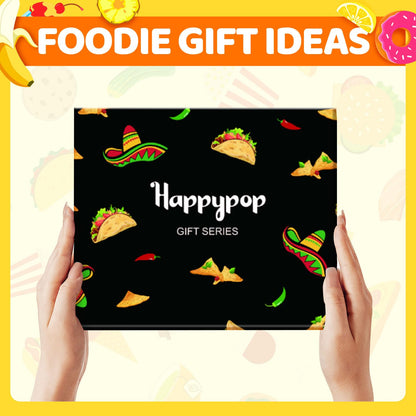 HAPPYPOP Food Socks for Men Women - Taco Bacon Egg Socks, Taco Bacon Food Lovers Gifts