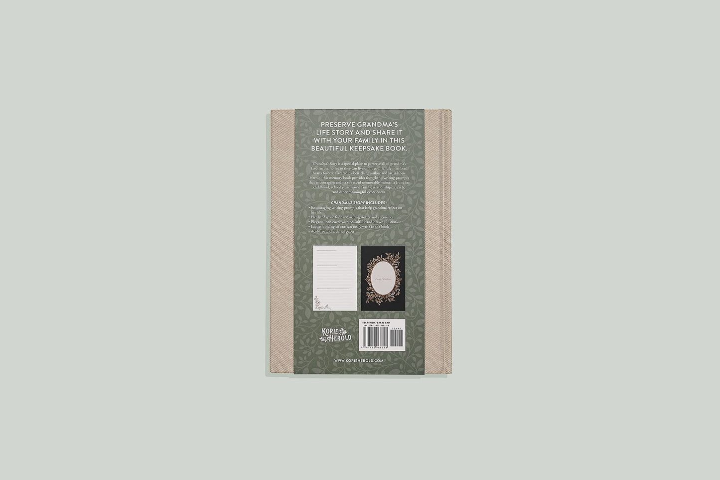Grandma's Story: A Memory and Keepsake Journal for My Family (Heirloom Story Books and Guided Journals)