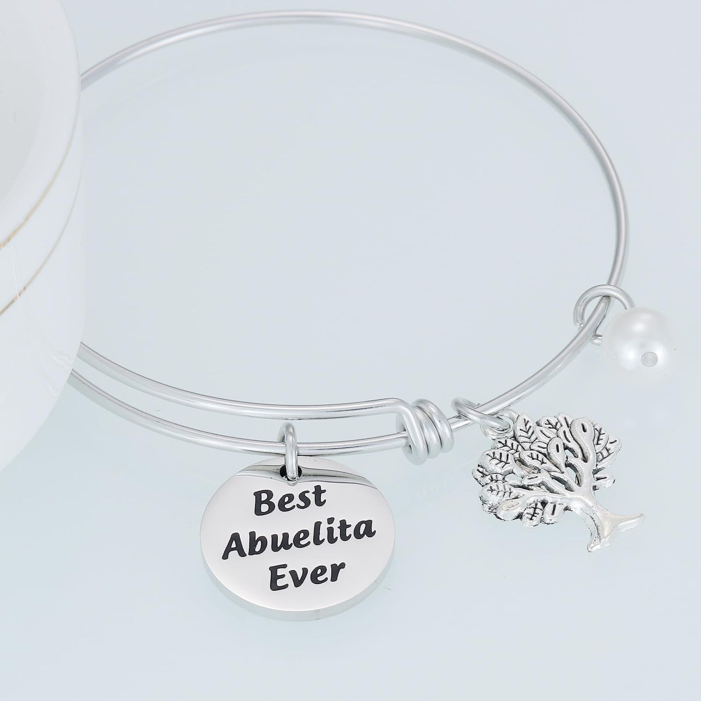 HUTIMY Abuelita Gifts In Spanish from Grandchildren Birthday Accessories for Grandmother Best Abuelita Bracelet