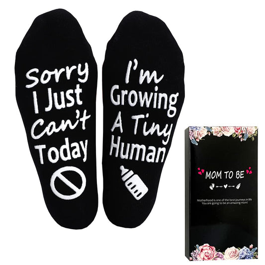 Pregnancy New Mom To Be Gift Growing a Tiny Human Socks Gifts For Pregnant Women Mother's Day