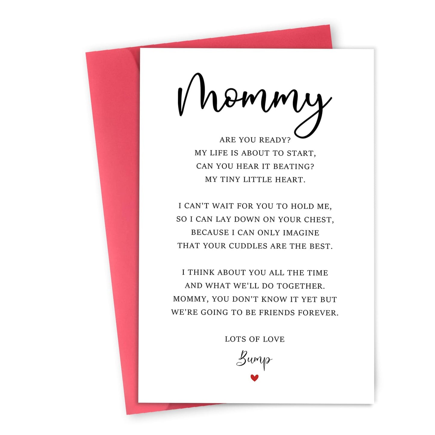 Mommy To Be Mother's Day Card, Pregnant Mom Mothers Gifts, First Mothers Day Cards for Wife, Pregnancy Announcement Card, New Mom Gifts