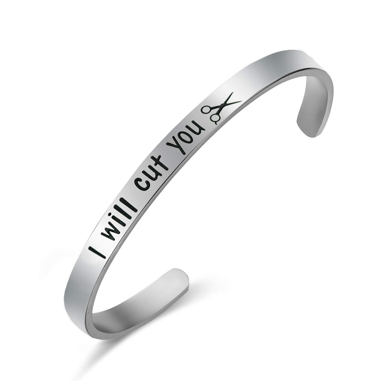 Melix Home Cosmetology Graduation Gift 2022 I Will Cut You Bracelet Gifts For Hairdresser Stylist Cosmetology Student