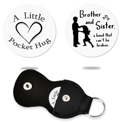 Sisadodo Pocket Hug Token Long Distance Relationship Keepsake Gifts for Son Daughter Birthday Christmas Gifts for Women Men