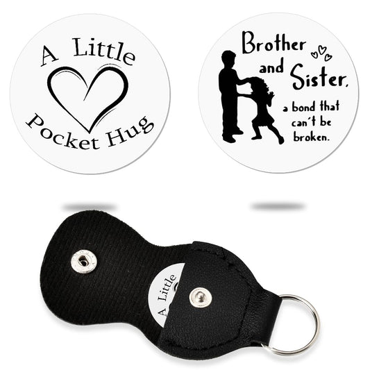 Sisadodo Pocket Hug Token Long Distance Relationship Keepsake Gifts for Son Daughter Birthday Christmas Gifts for Women Men