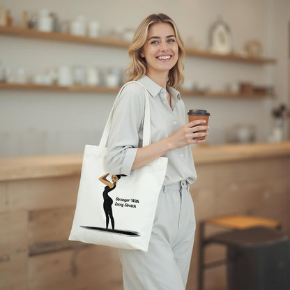 itgowisa Tote Bag for Women, Reusable Zippered Canvas Bag with Handles Pocket Thick Canvas, for Grocery Shopping Beach Gift