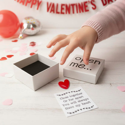 I Love You Gift for Him or Her, Little Red Heart Mini Keepsake, “Open Me” Gift Box, Thoughtful Valentine’s Day & Anniversary Idea for Boyfriend, Girlfriend, or Loved One