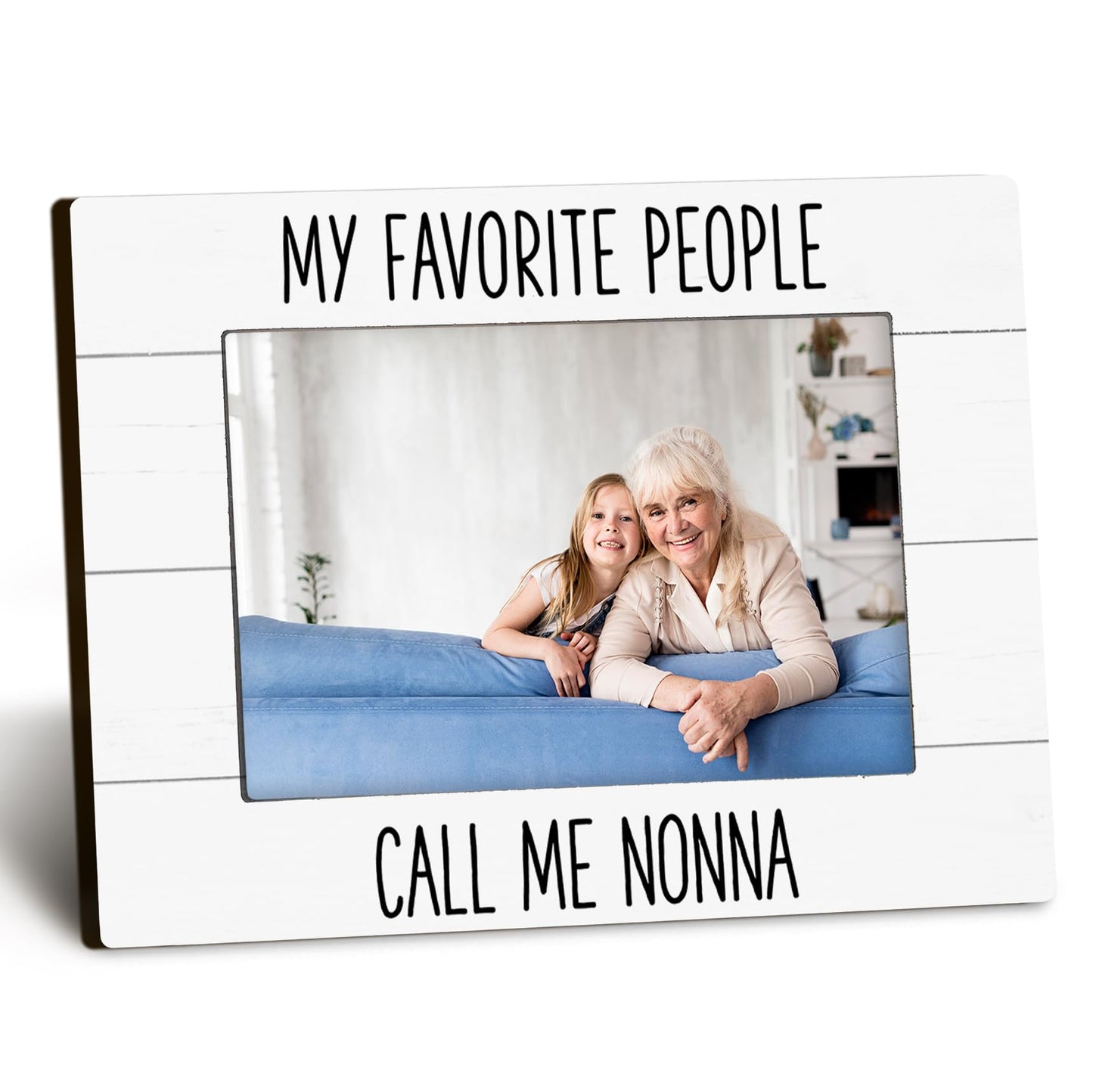 My Favorite People Call Me Nonna 4x6 Picture Frame, Nonna Gifts for Grandma Photo Frame, Gifts for Nonnas Mothers Day from Grandkids, NonnaGift Picture Photo Frames for Desk Decor