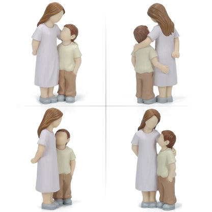 Sibling Love Resin Sculpture - Sister and Brother Figurine for Home Decor, Sentimental Gift to Celebrate Childhood Sibling Bonds