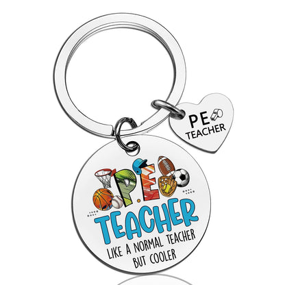 Gym Teacher Gifts PE Teachers Day Gift For Men Women Cool Teacher Appreciation Gift Male Birthday Graduation End Of Year Teachers Gifts Gym Ornament For Teacher's Day Whistle Keychain