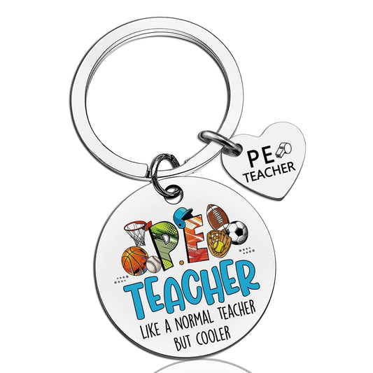 Gym Teacher Gifts PE Teachers Day Gift For Men Women Cool Teacher Appreciation Gift Male Birthday Graduation End Of Year Teachers Gifts Gym Ornament For Teacher's Day Whistle Keychain