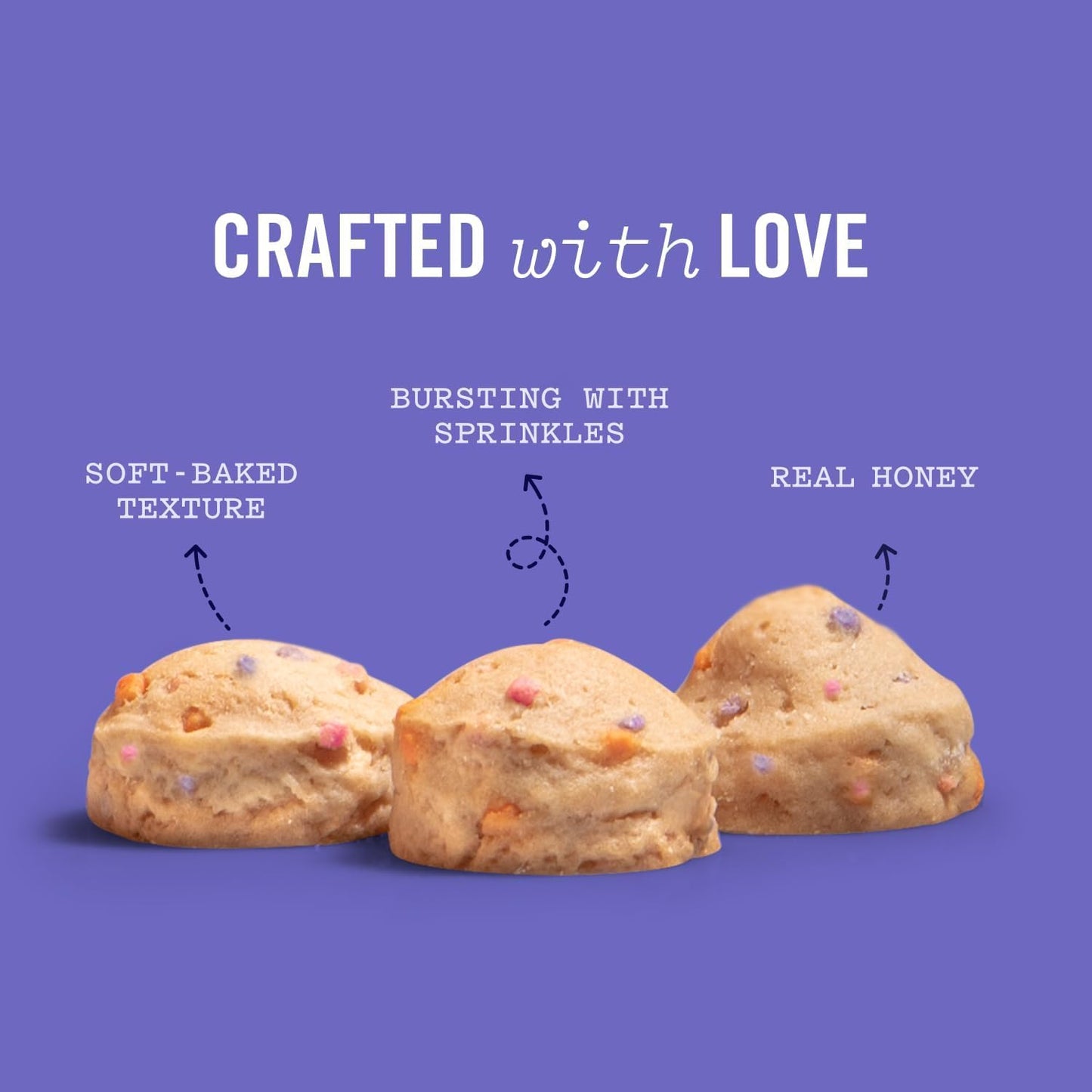 Three Dog Bakery Ultimate Celebration Cake Bites, Soft-Baked Dog Treats and Cookies with Real Ingredients, 12 oz