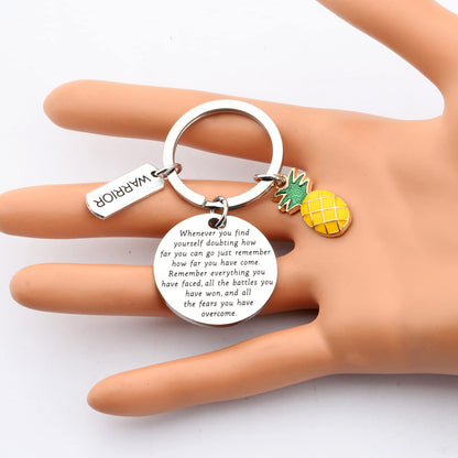 Lywjyb Birdgot Pineapple Gifts IVF Warrior Pineapple Keychain Encouragement Gift for Women