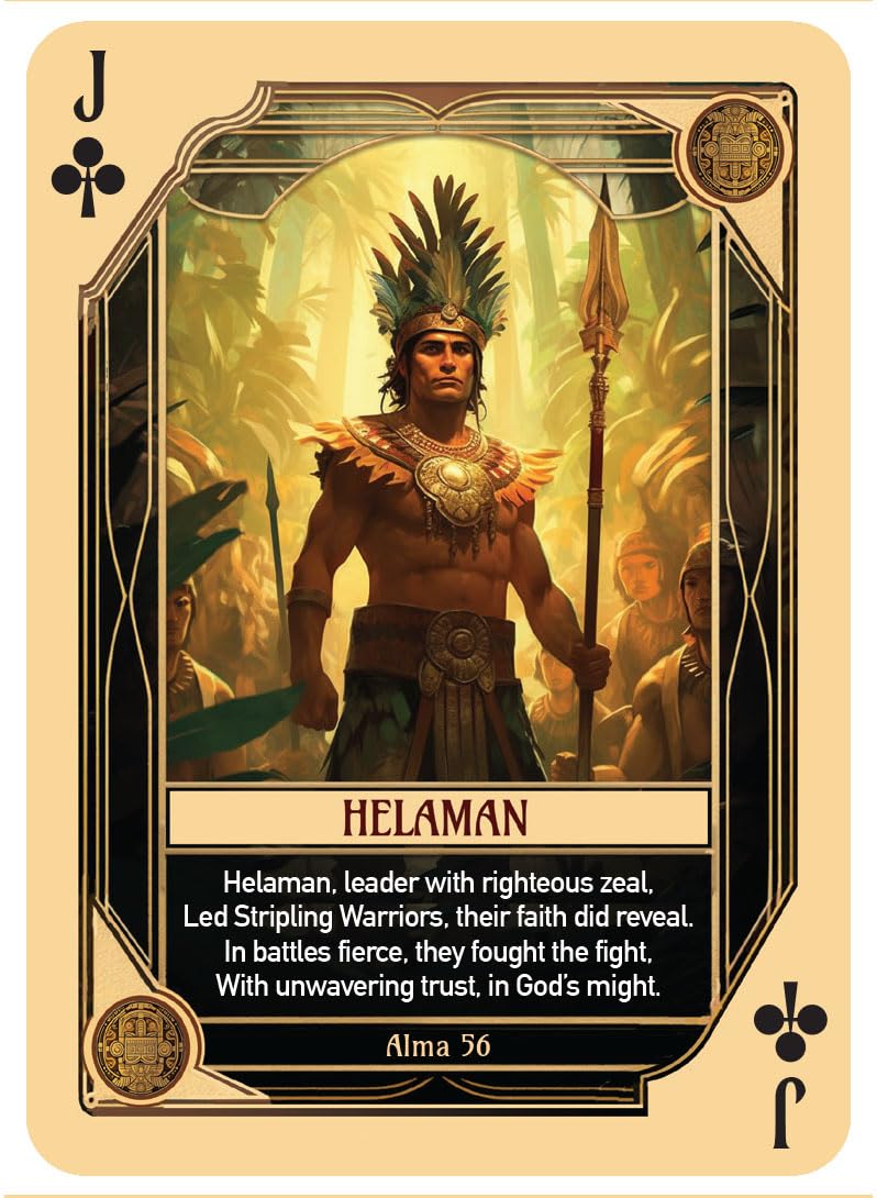Book of Mormon Character Playing Cards - Features 54 Iconic Book of Mormon Characters with Beautiful Artwork and Poetry