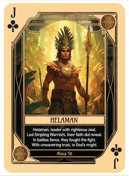 Book of Mormon Character Playing Cards - Features 54 Iconic Book of Mormon Characters with Beautiful Artwork and Poetry