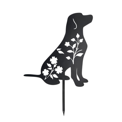 Labrador Retriever Garden Stake - Durable Outdoor Dog Statue for Lawn Décor