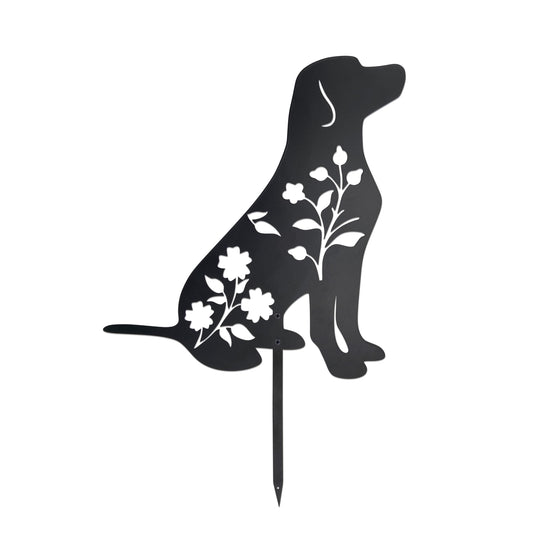 Labrador Retriever Garden Stake - Durable Outdoor Dog Statue for Lawn Décor
