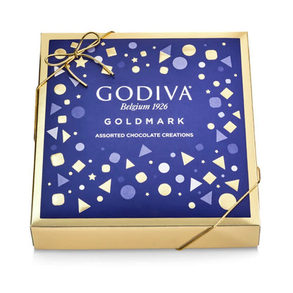 Godiva Chocolatier Goldmark Assorted Chocolate Gift Box, Premium Chocolate, Chocolate Treats, Great as a Gift, 9 pc, 3.8 Ounce