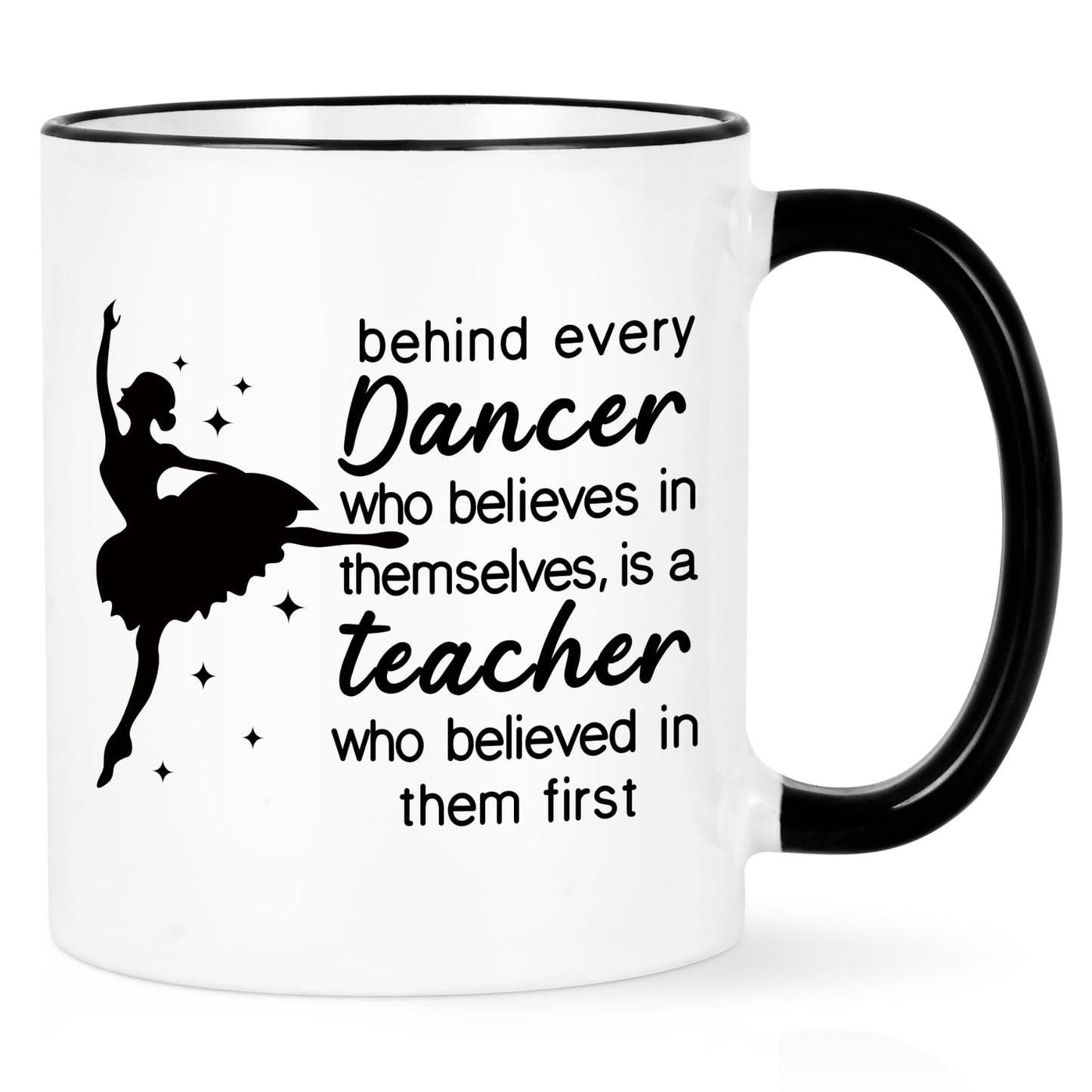 Cabtnca Dance Teacher Gifts, Dance Teacher Mug, Dance Teacher Appreciation Gifts for Women, Gifts for Dance Teacher from Students, Thank You Christmas Gift for Dance Teacher, 11 Oz
