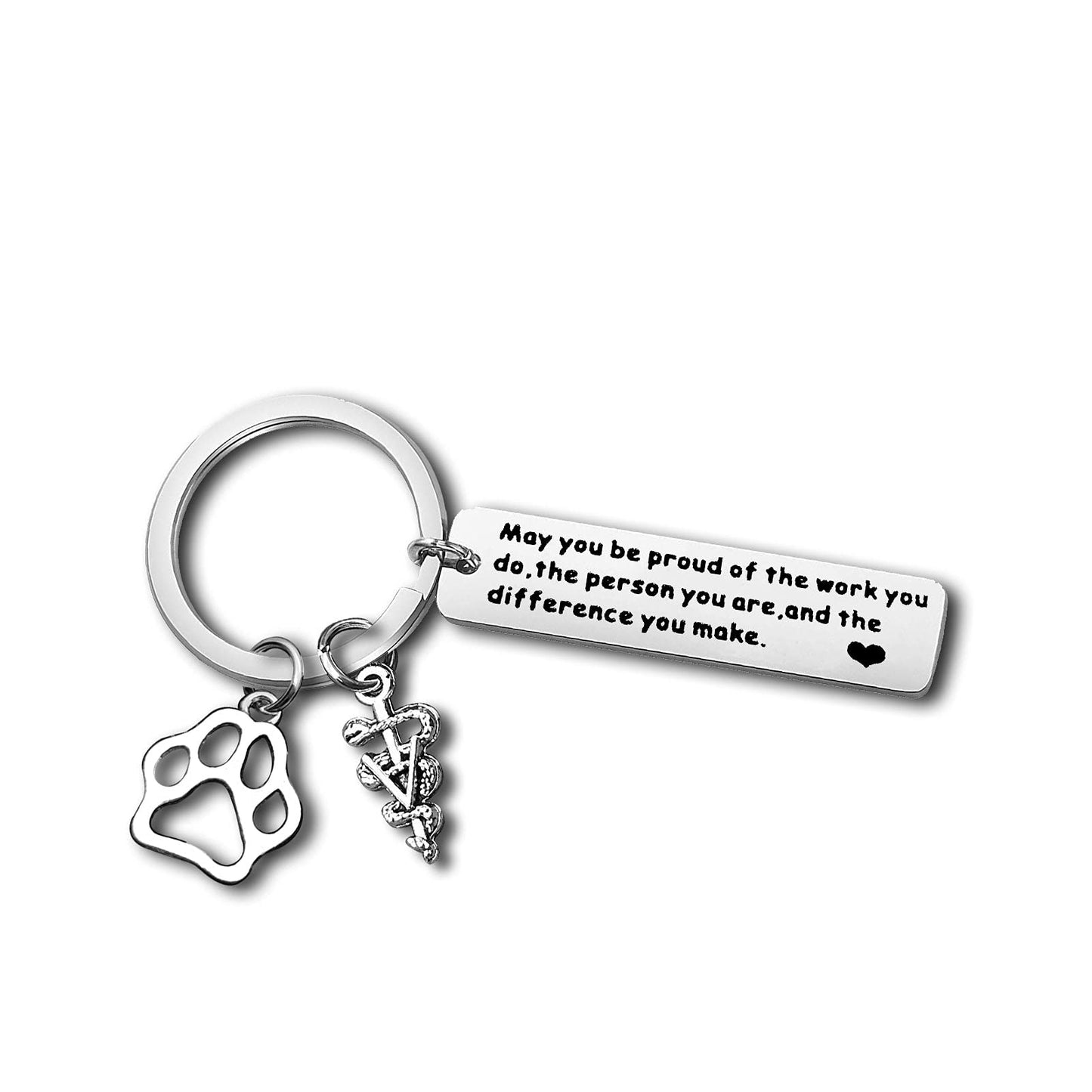 Veterinarian Appreciation Gifts Vet Tech Keychain Thank You Jewelry Veterinary Student Graduation Gift Animal Lovers Jewelry Veterinary Nurse Assistant Keychain Coworker Gifts Thanksgiving Day Gift