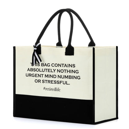 FORBIDDEN PAPER Retirement Gifts for Women Retirement Decorations Travel Gift Lake House Gifts BeachTote Bag
