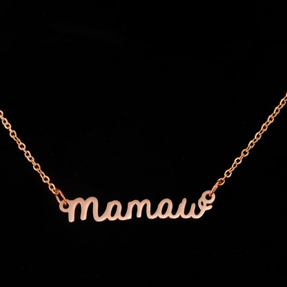 Mamaw Gifts Necklace from Grandkids for Birthday Women Best Mothers Day Jewelry Mamaw Necklace