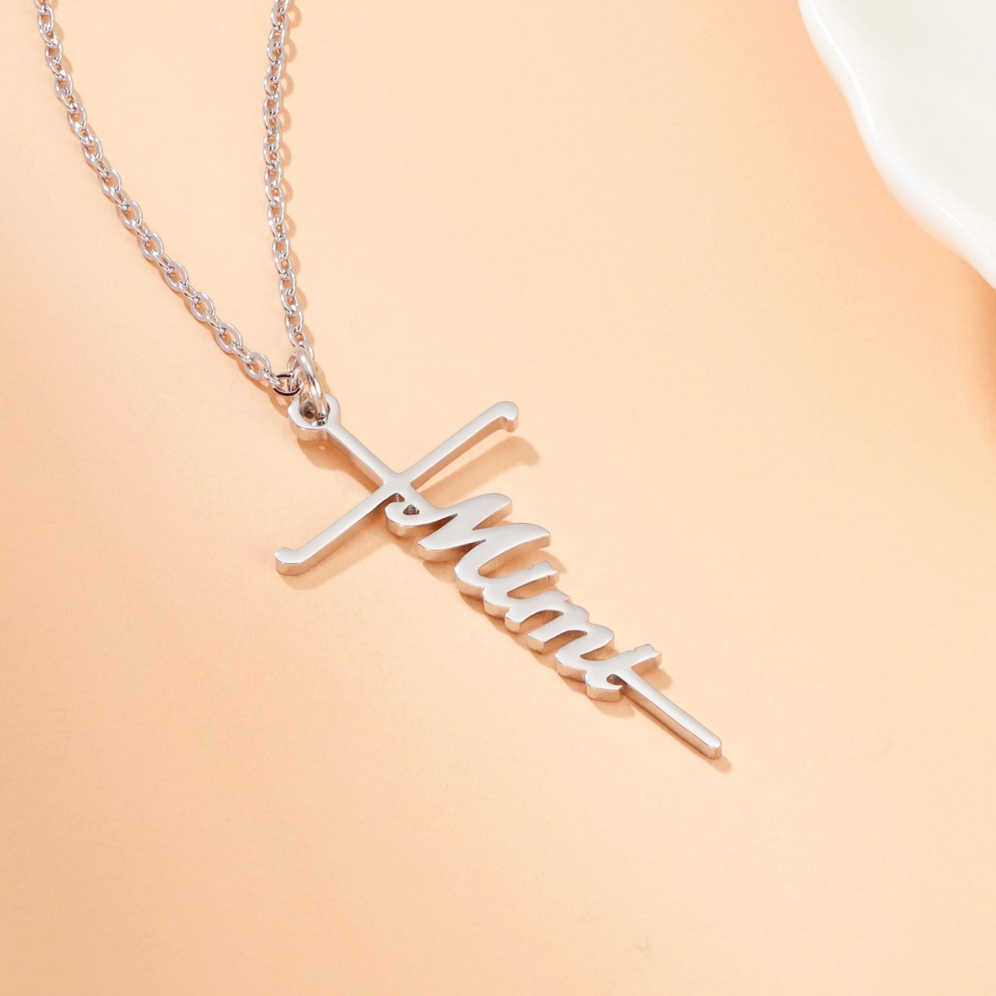 Lcherry Faith Cross Pendant Necklace for Women Religious Christian Jewelry Mother's Day Gifts for Women