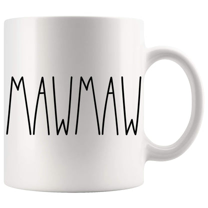 Mawmaw Coffee Mug - Christmas, Birthday, Mother's Day/Father's Day Gift for the Best Mawmaw Ever - 11oz Family Cup