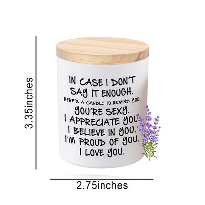 BFJLIFE Candles Gifts for Girlfriend Wife Her Funny Novelty Unique Valentines Mothers Day Anniversary Christmas Birthday Gifts for Girlfriend Wife Women Stocking Stuffers Lavender Scented Soy Candle