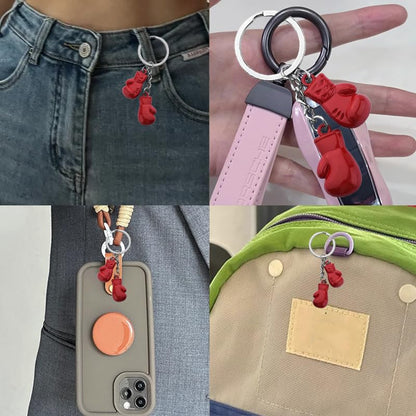 Boxer Glove Keychain for Men Boxing Lovers Boxing Coach Leader Mini Boxing Glove Keychain for Car Keys Keychain