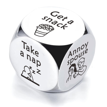 Retirement Gifts Dice for Men, 2026 Retired Gifts for Men, Retirement Gift for Boss Coworker, Funny Decider Dice Going Away Giftss for Coworker Leaving, Military Retired Dad Gift- Fathers Day