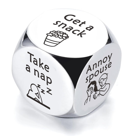 Retirement Gifts Dice for Men, 2026 Retired Gifts for Men, Retirement Gift for Boss Coworker, Funny Decider Dice Going Away Giftss for Coworker Leaving, Military Retired Dad Gift- Fathers Day