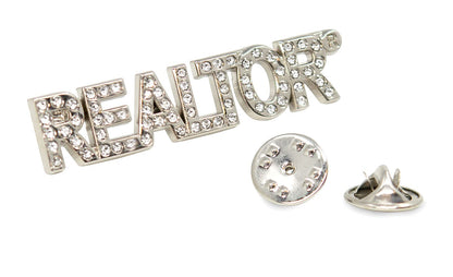 Real Estate Agent REALTOR® Crystal Lapel Pin