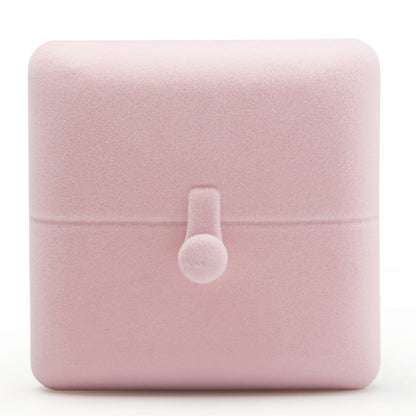 Oirlv Pink Velvet Jewelry Packaging Box Pendant Earrings Display Storage Case Pendant Gift Box