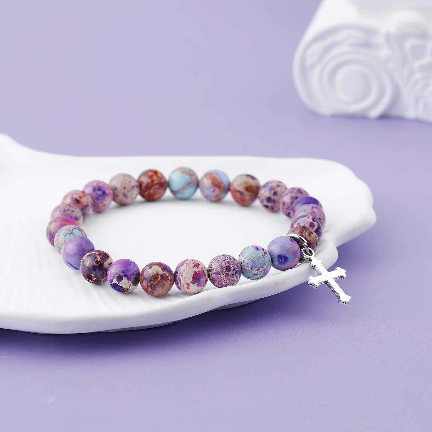 MollyQueen Confirmation Sponsor Gifts Bracelet,Christian Faith Gift,Catholic Confirmation Gifts,Sponsor Appreciation Gift for Women,Thank You for Being Mine Bracelet Gift for Godparents