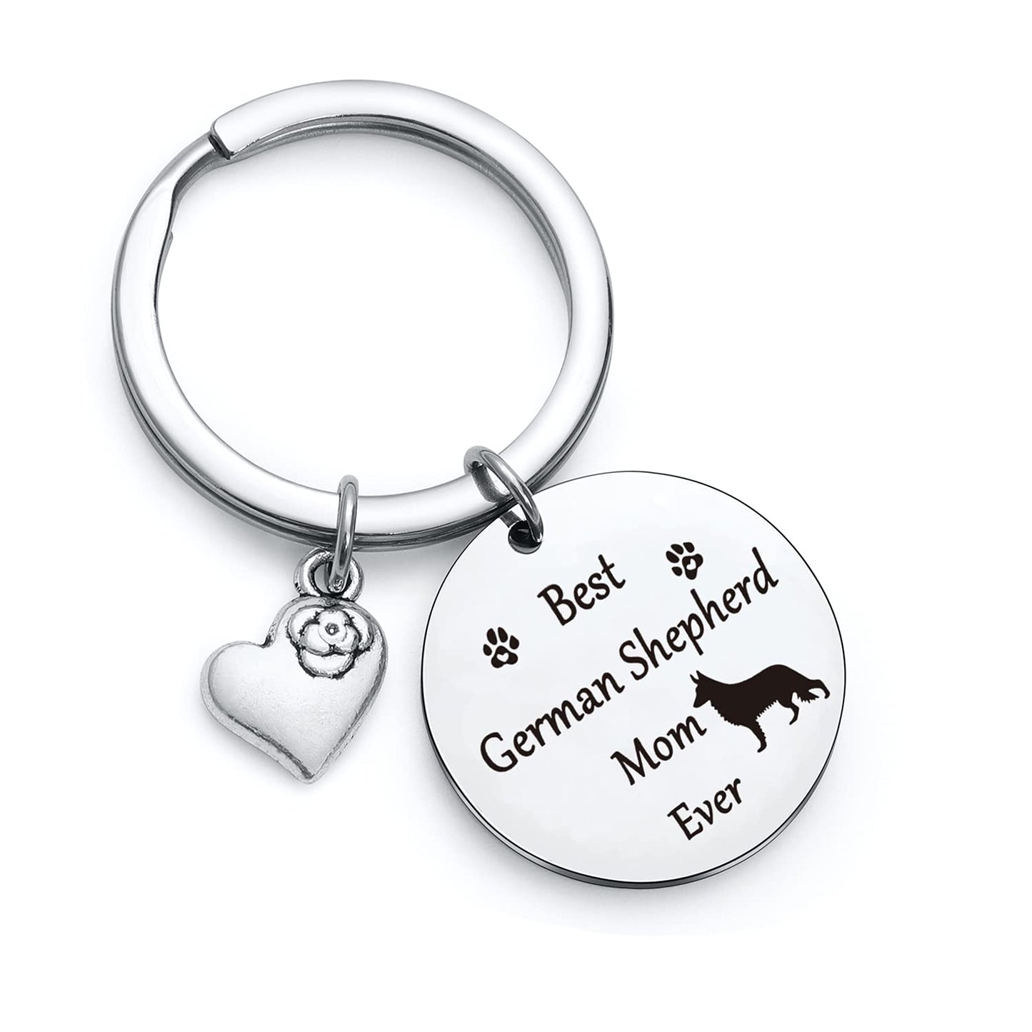 NOTHERS RSZOTW German Shepherd Keychain - German Shepherd Dog Mom Gifts - Dog Keychain