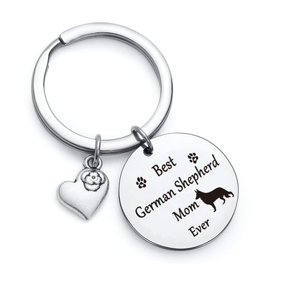 NOTHERS RSZOTW German Shepherd Keychain - German Shepherd Dog Mom Gifts - Dog Keychain