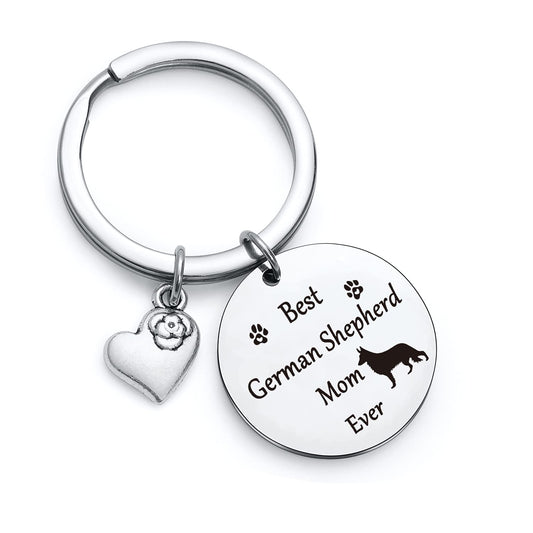 NOTHERS RSZOTW German Shepherd Keychain - German Shepherd Dog Mom Gifts - Dog Keychain