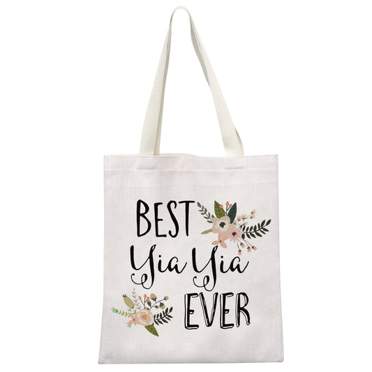 GJTIM Yiayia Gift Best Yiayia Ever Gift Grandma Toiletry Travel Bag Gift for Grandma