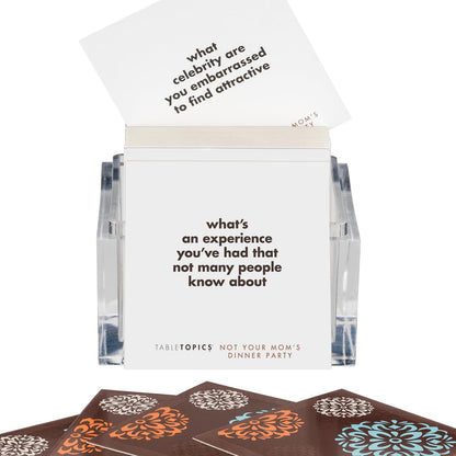 TableTopics Not Your Mom’s Dinner Party Conversation Cards for Adults to Get to Know Each Other on a New Level, 135 Eye-Opening Questions for Friends at Parties, Unique Host Gift