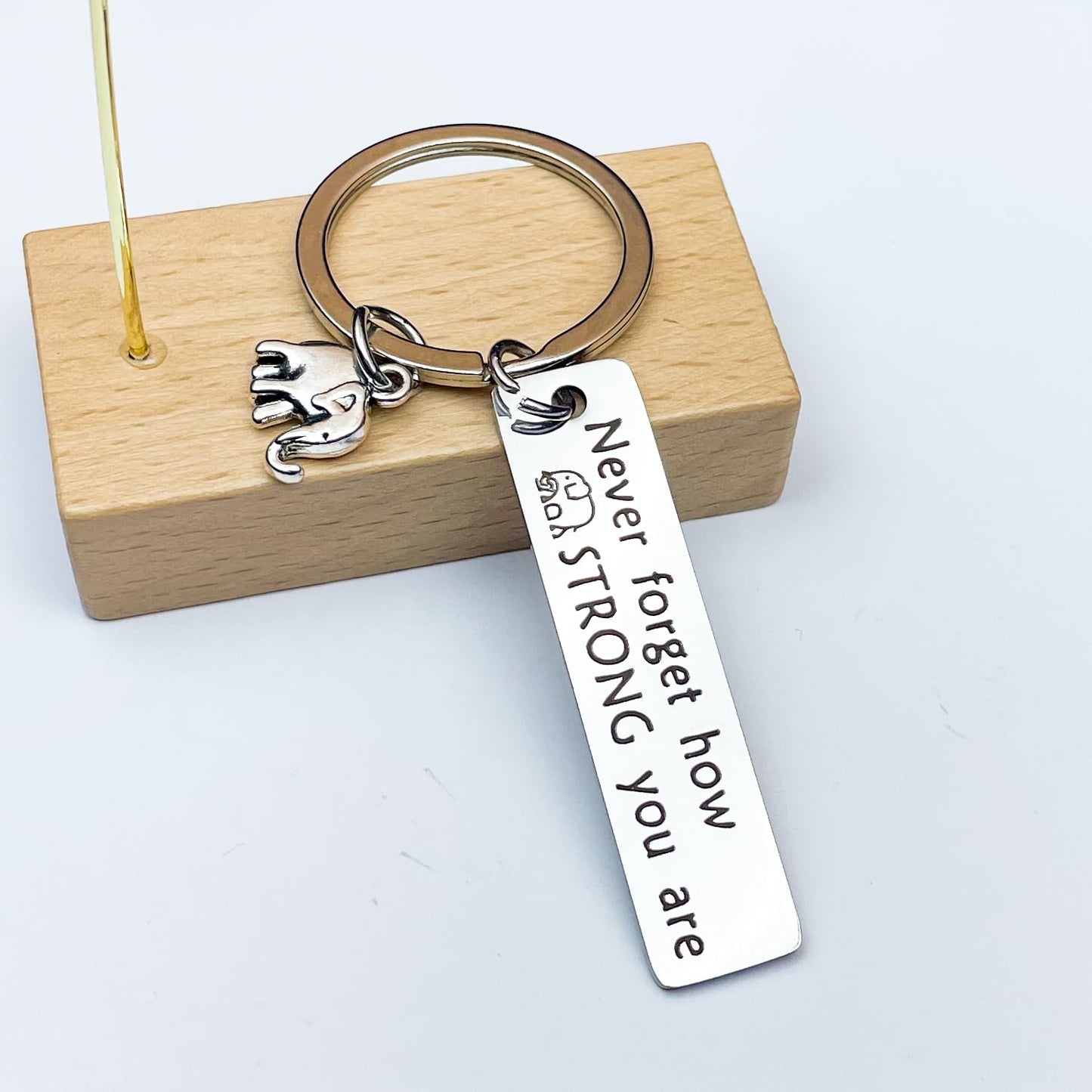 Elephant Gifts For Women Friends Small Inspirational Elephant Keychain Encouragement Gifts For Women Birthday Uplifting Gift Jewelry Christmas Gift Ideas