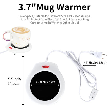 ASAWASA Candle Warmer for Large Jar, Coffee Mug Warmers, Safely Releases Scents Without a Flame, Melt The Candle Quickly, Enjoy Your Warm Coffee Tea. Gifts for Festival Birthday Women Men Mom Dad