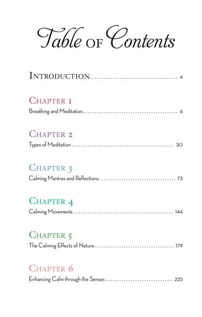 The Book of Calm | Mindfulness, Meditation, Breathing Techniques, Calming Mantras, Uplifting Quotes, and Beautiful Illustrations for Stress Relief and Relaxation