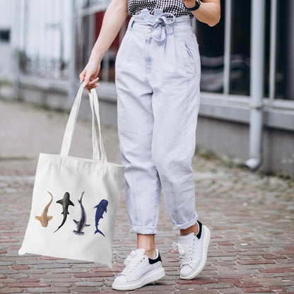 Turtle Gifts Shark Gifts Tote Bag, Hedgehog Horse Gifts for Women Girls, Animals Reusable Grocery Bag Shopping Bag