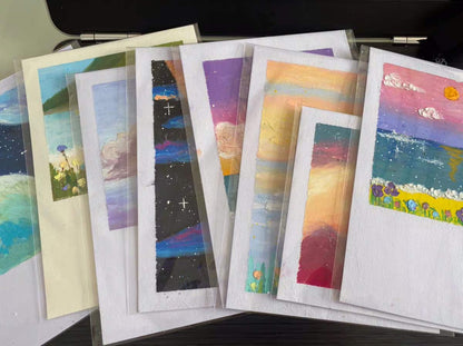 Delatanus 4-5/8'' X 5-3/4'' Cello Cellophane Bags - Fits A2 Card w/Envelope Photos Jewelry Candy Treats Cookie Resealable Clear Plastic Sleeves (100 Count)