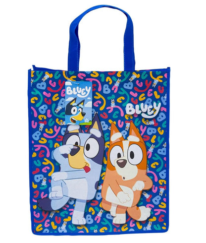 Disney Bluey Reusable Shopping Tote Bags, 16 Inch, Multi-Pack