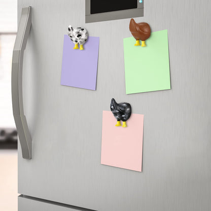 Bonuci 3 Pcs Chicken Butt Magnet Fun Refrigerator Magnets Farm Animal Butt Magnets Chicken Gift Decorations Funny Refrigerator Photo for Home and Office Decor Animal Lover Gift